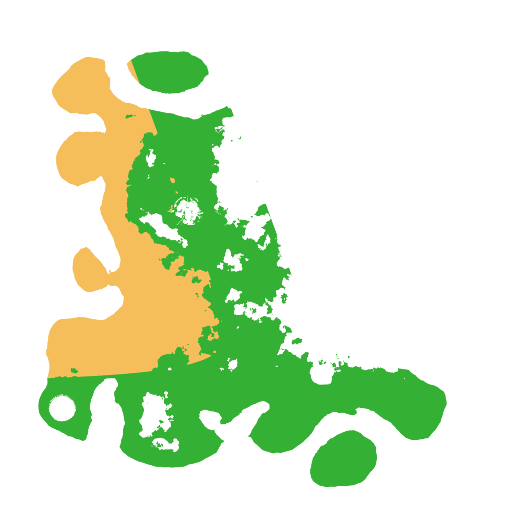Biome Rust Map: Barren, Size: 3500, Seed: 12928134