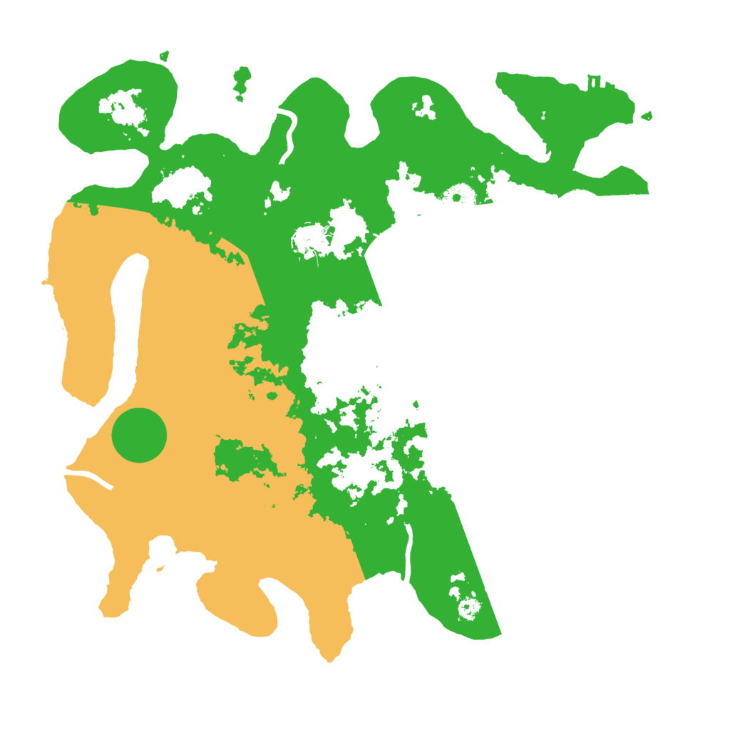 Biome Rust Map: Procedural Map, Size: 3500, Seed: 55123