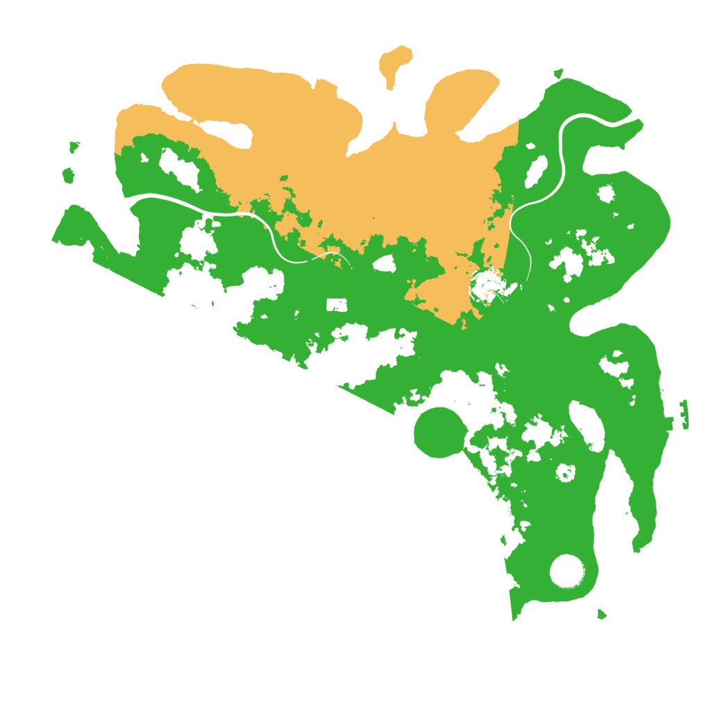 Biome Rust Map: Procedural Map, Size: 3700, Seed: 14432321