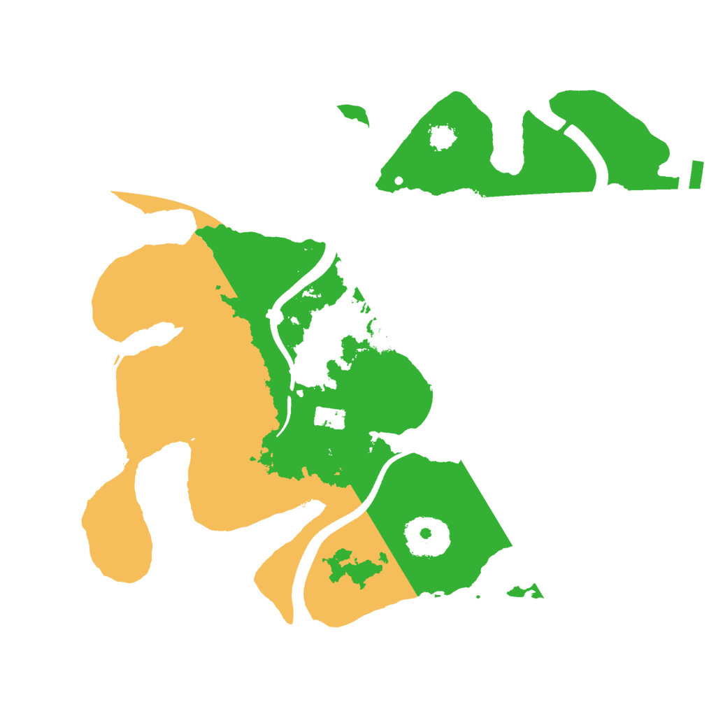 Biome Rust Map: Procedural Map, Size: 2500, Seed: 2000121255