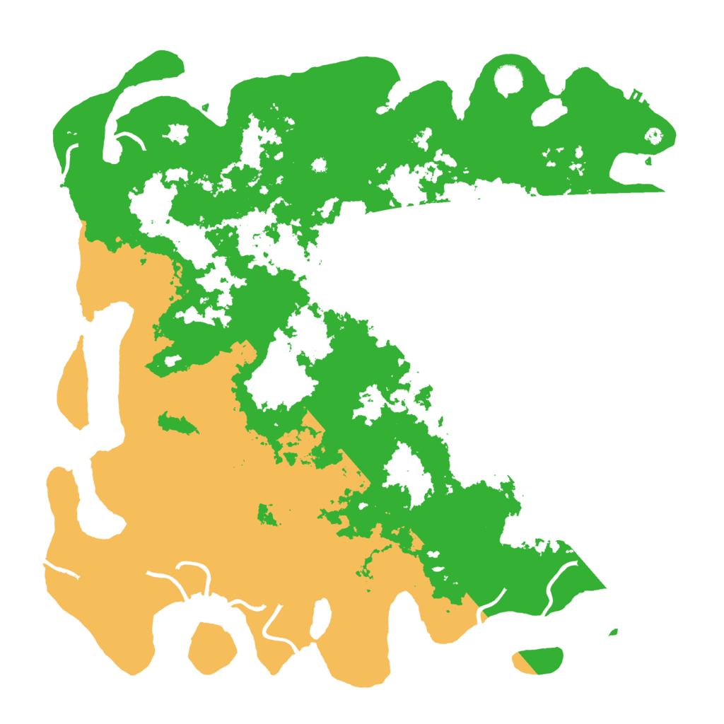 Biome Rust Map: Procedural Map, Size: 4500, Seed: 1001010