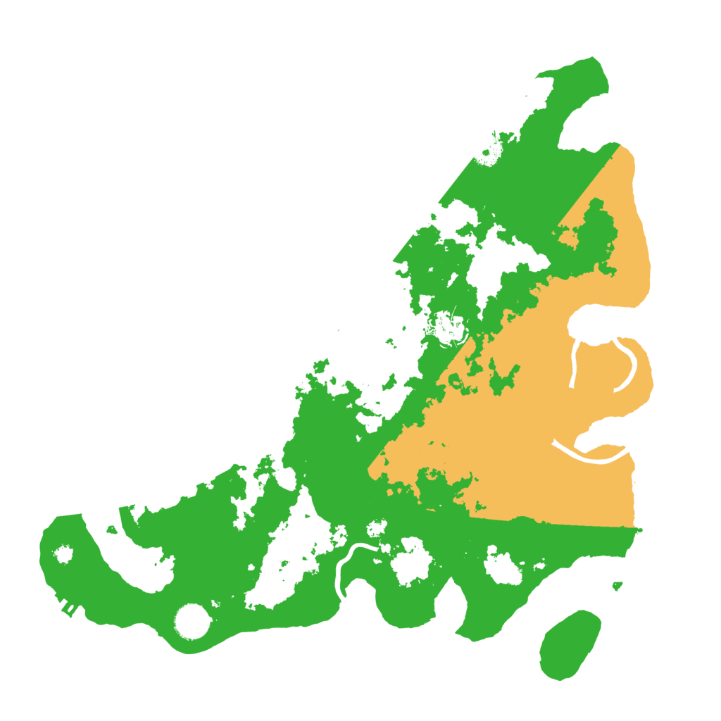 Biome Rust Map: Procedural Map, Size: 3600, Seed: 17863854