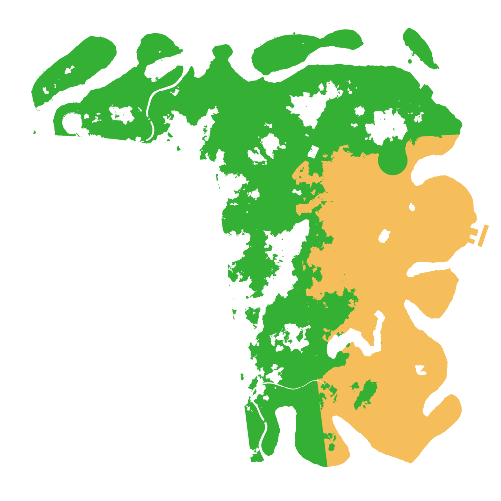 Biome Rust Map: Procedural Map, Size: 4500, Seed: 1816025515