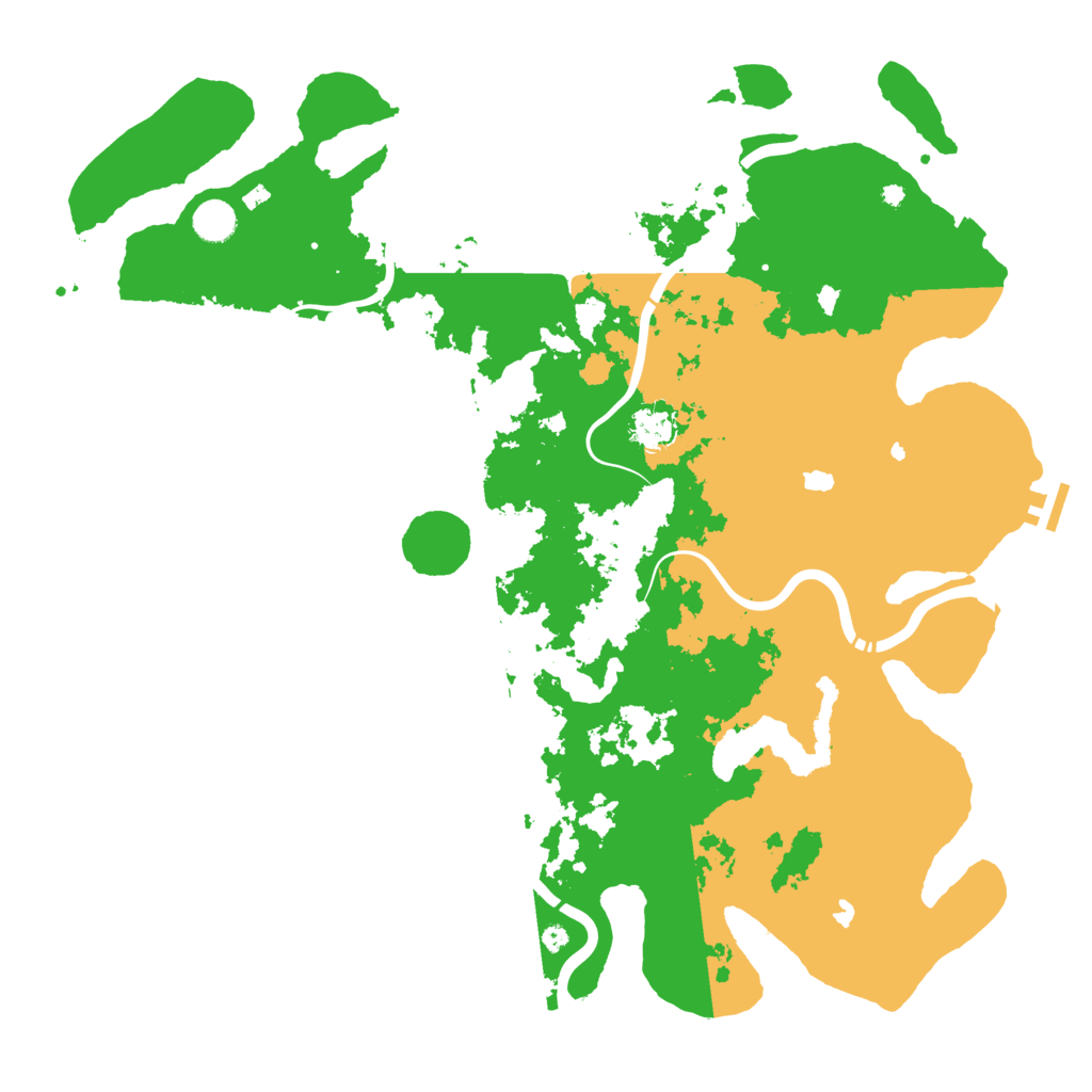 Biome Rust Map: Procedural Map, Size: 4500, Seed: 1816025515