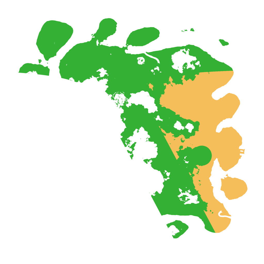 Biome Rust Map: Procedural Map, Size: 3500, Seed: 142785961