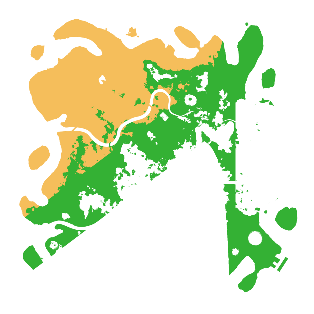Biome Rust Map: Procedural Map, Size: 4000, Seed: 551055