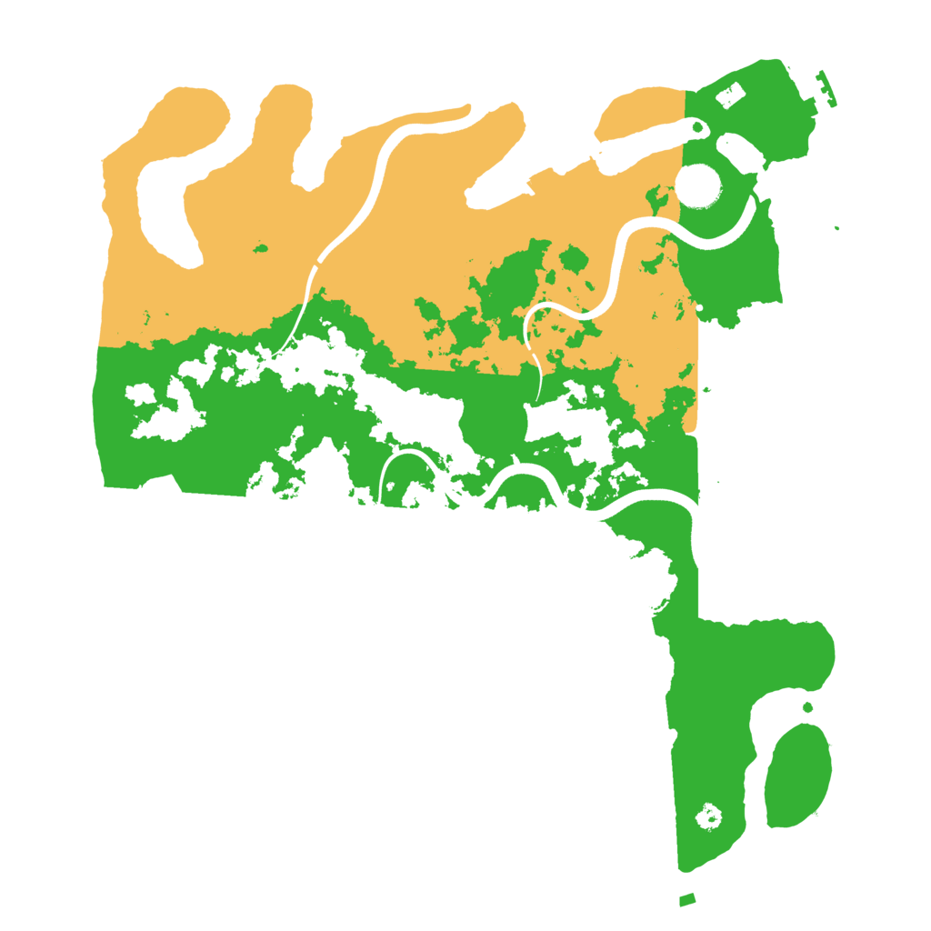 Biome Rust Map: Procedural Map, Size: 3700, Seed: 945866511