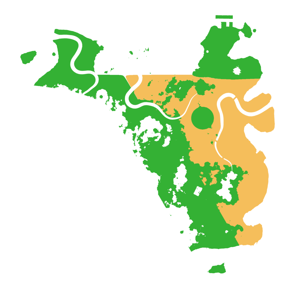 Biome Rust Map: Procedural Map, Size: 3500, Seed: 4569911