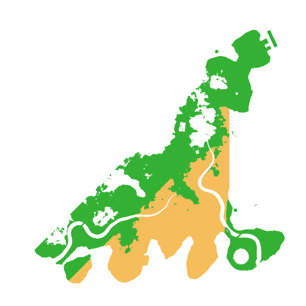 Biome Rust Map: Procedural Map, Size: 3500, Seed: 12345123