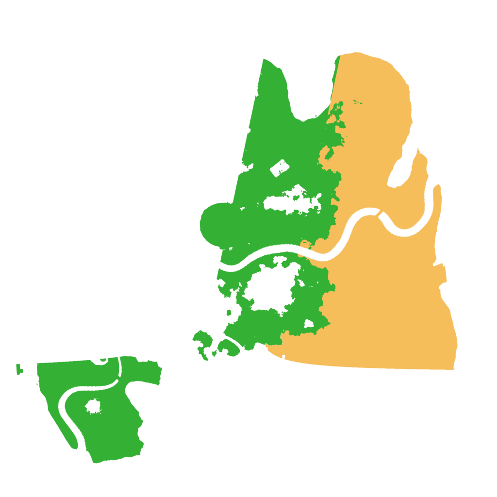 Biome Rust Map: Procedural Map, Size: 3000, Seed: 115890555