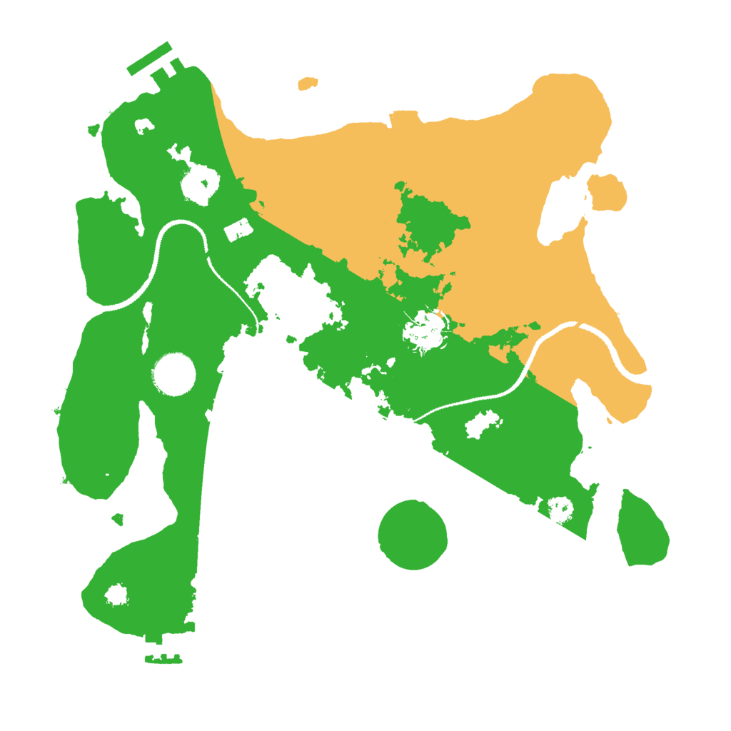 Biome Rust Map: Procedural Map, Size: 3000, Seed: 875939553