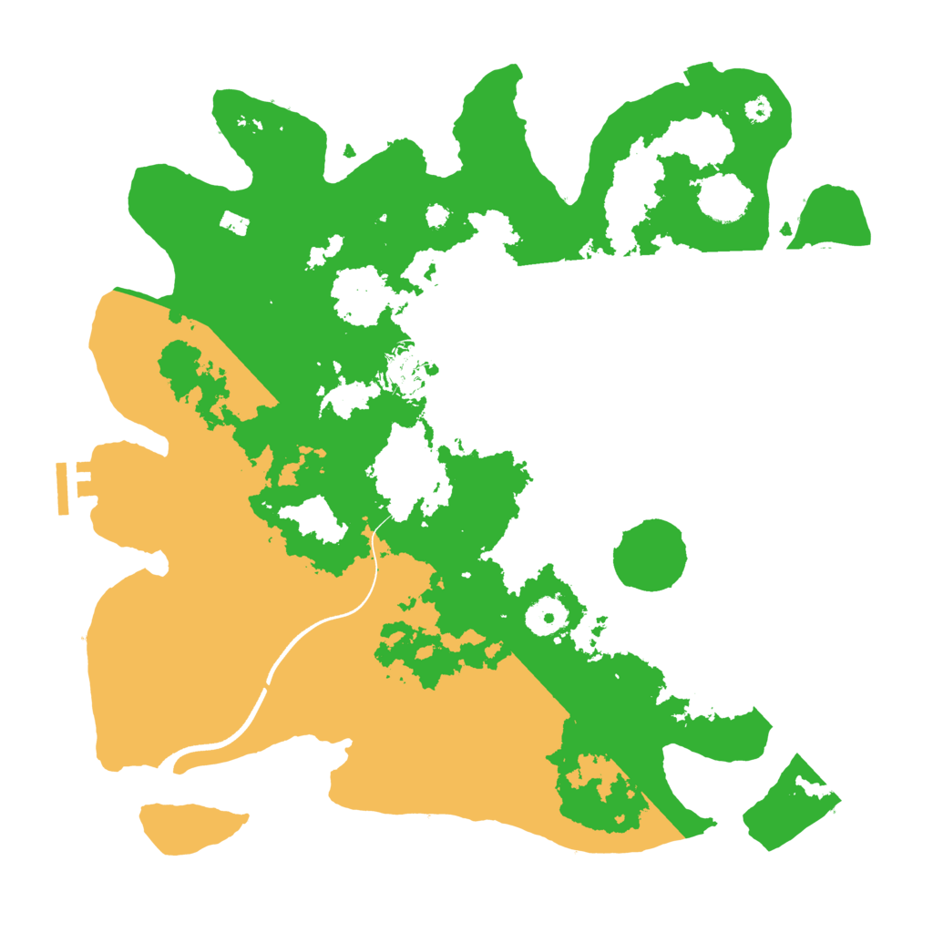 Biome Rust Map: Procedural Map, Size: 3600, Seed: 1192009591