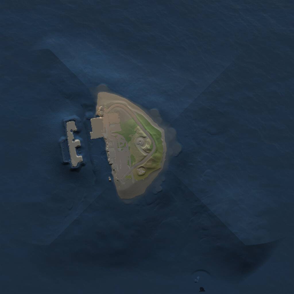 Rust Map: Procedural Map, Size: 1000, Seed: 45325, 2 Monuments