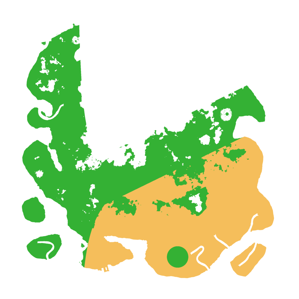 Biome Rust Map: Procedural Map, Size: 3700, Seed: 109398110