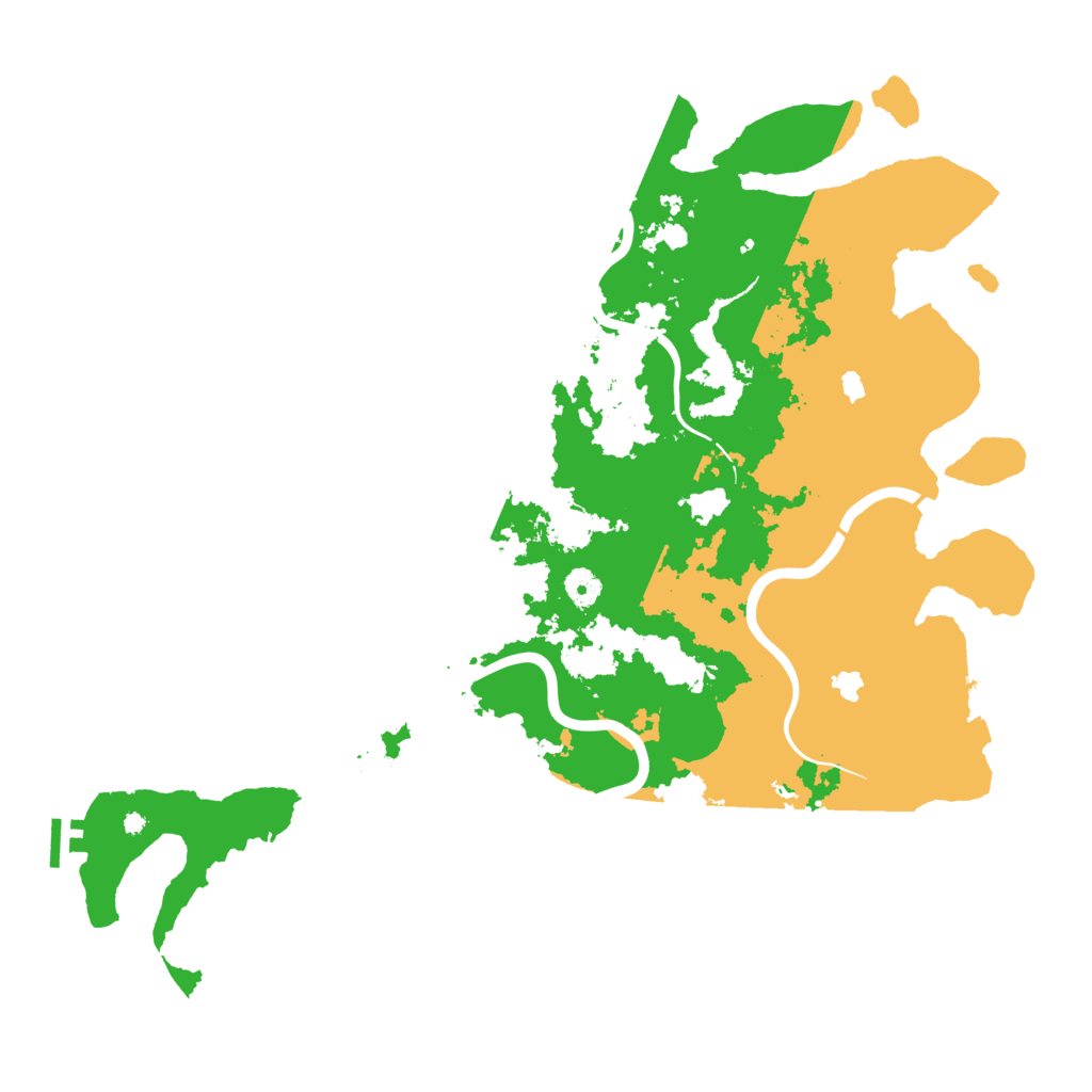 Biome Rust Map: Procedural Map, Size: 4500, Seed: 9390