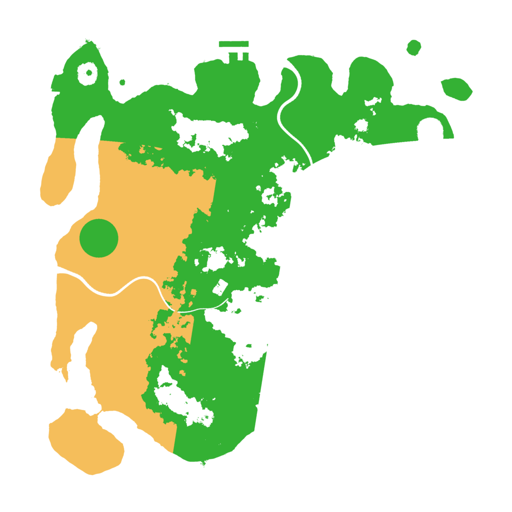 Biome Rust Map: Procedural Map, Size: 3500, Seed: 1768329921