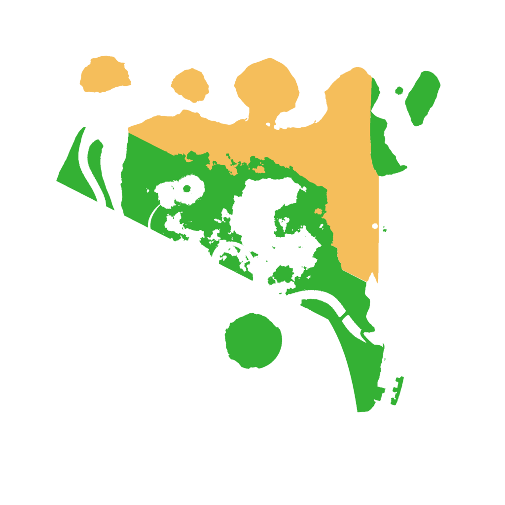 Biome Rust Map: Procedural Map, Size: 2600, Seed: 3