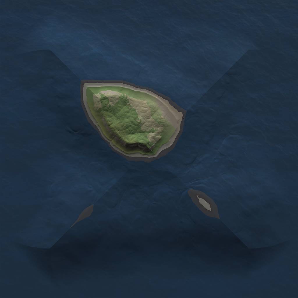 Rust Map: Barren, Size: 1000, Seed: 580459048, 2 Monuments