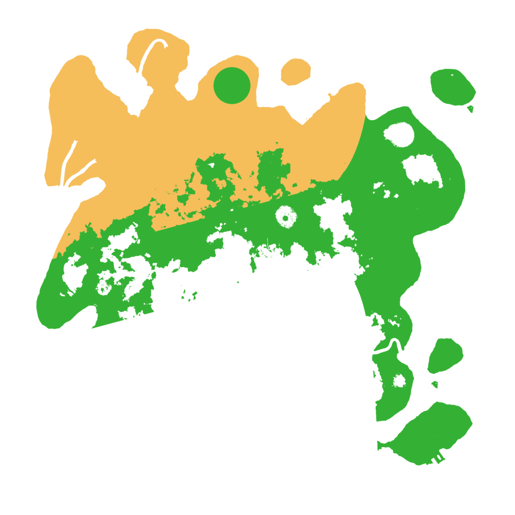 Biome Rust Map: Procedural Map, Size: 3700, Seed: 146777079