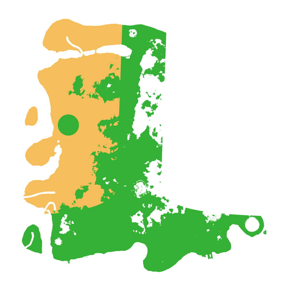 Biome Rust Map: Procedural Map, Size: 3700, Seed: 1028303290