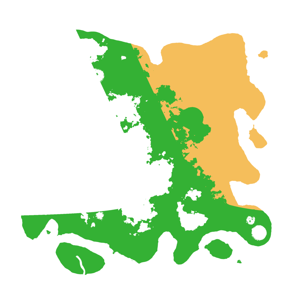 Biome Rust Map: Procedural Map, Size: 3500, Seed: 17411357