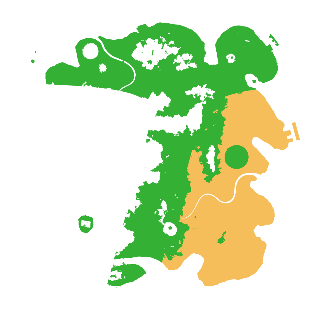 Biome Rust Map: Procedural Map, Size: 3500, Seed: 112844081