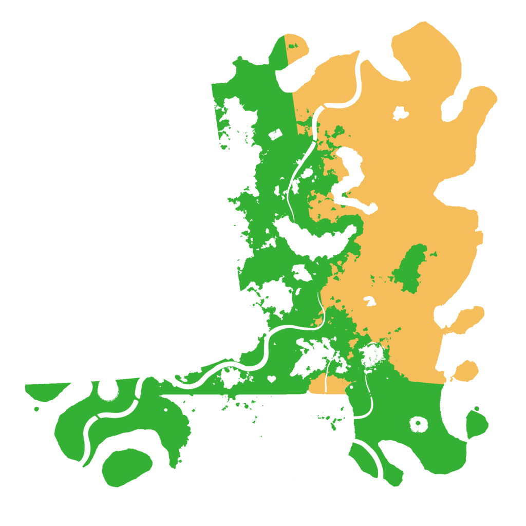Biome Rust Map: Procedural Map, Size: 4500, Seed: 1945907543