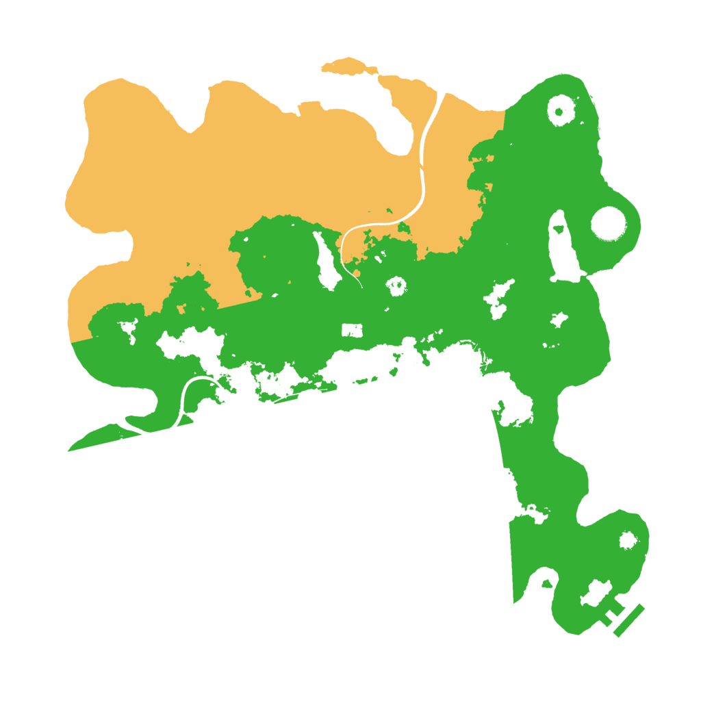 Biome Rust Map: Procedural Map, Size: 3600, Seed: 1846666774