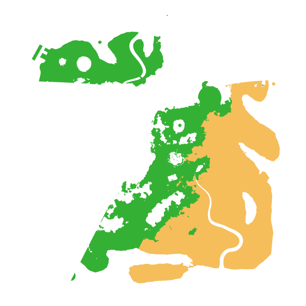 Biome Rust Map: Procedural Map, Size: 3700, Seed: 1613937810
