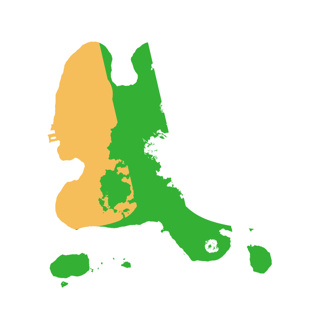 Biome Rust Map: Procedural Map, Size: 2400, Seed: 843574738