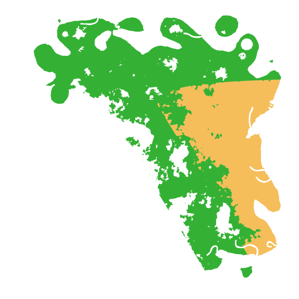 Biome Rust Map: Procedural Map, Size: 4500, Seed: 407