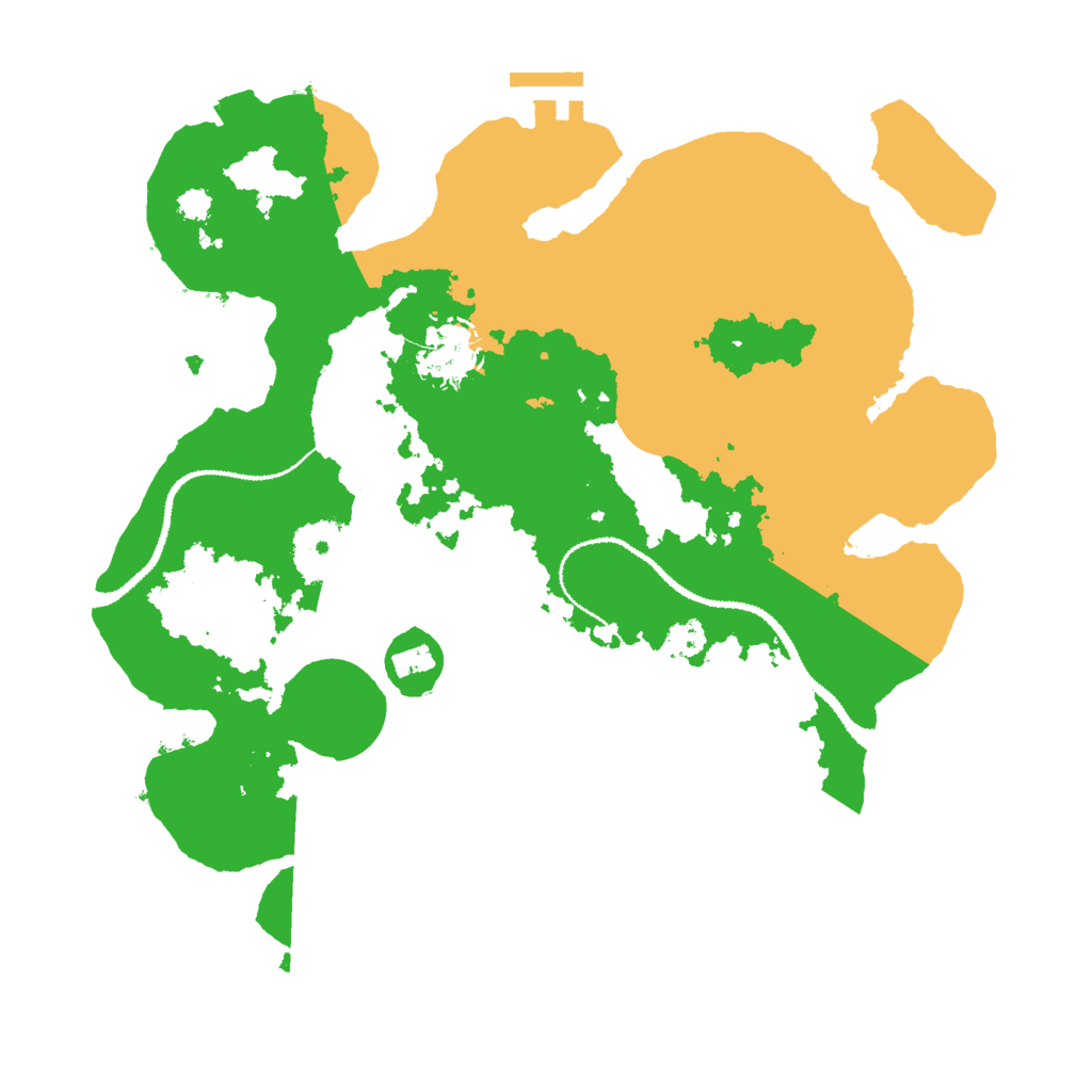 Biome Rust Map: Procedural Map, Size: 3000, Seed: 1337221014