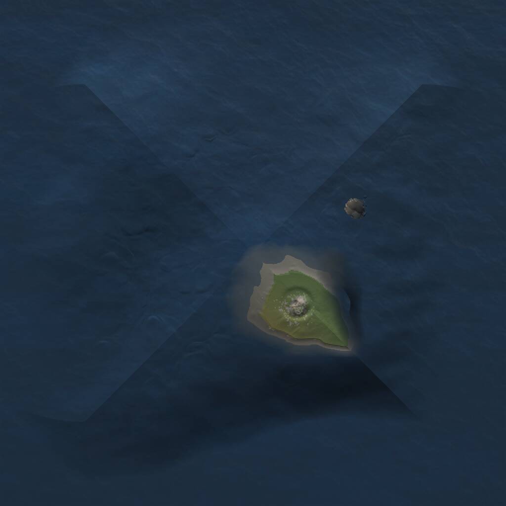 Rust Map: Procedural Map, Size: 1000, Seed: 6000, 1 Monuments