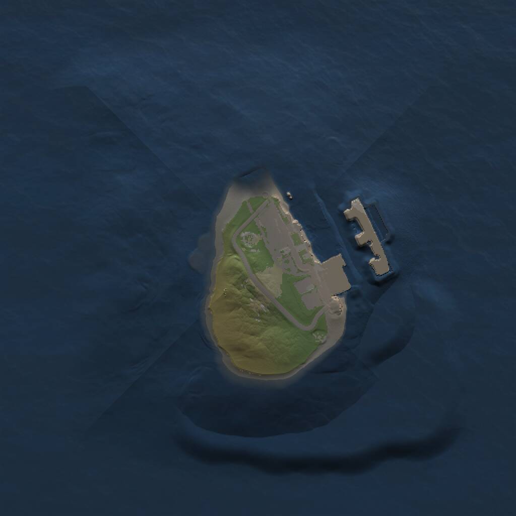 Rust Map: Procedural Map, Size: 1000, Seed: 7172121, 2 Monuments