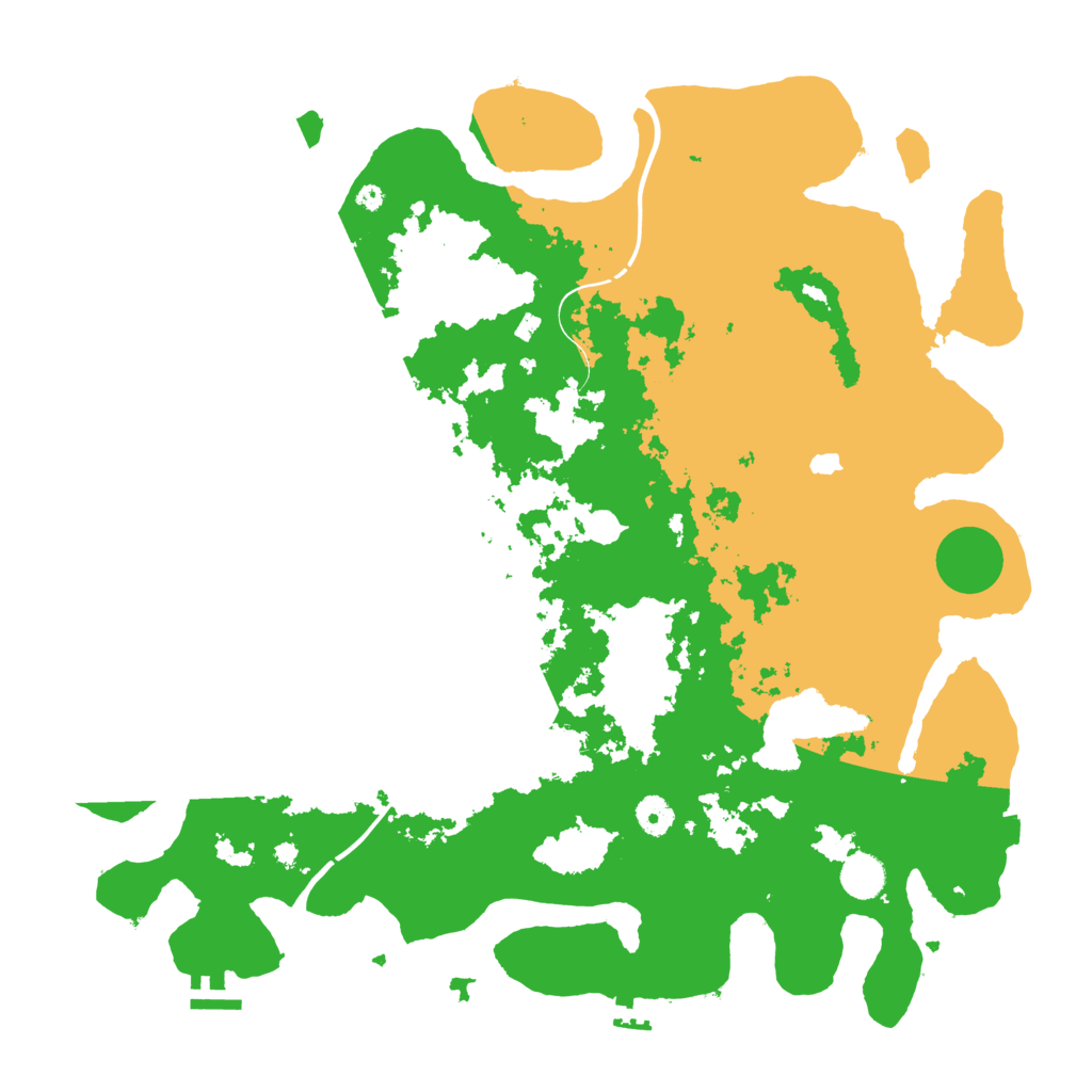 Biome Rust Map: Procedural Map, Size: 4300, Seed: 836429099