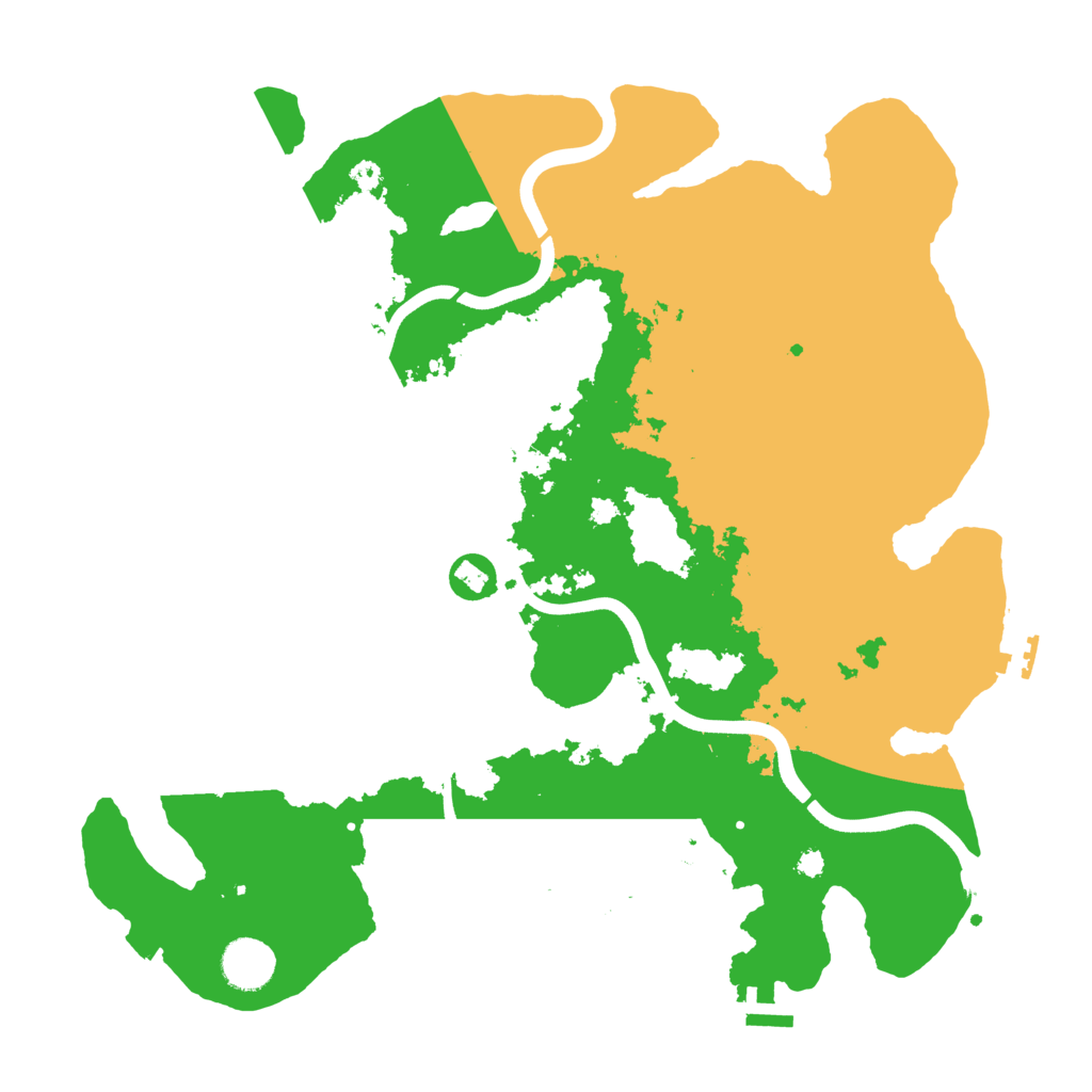 Biome Rust Map: Procedural Map, Size: 3700, Seed: 1837436686