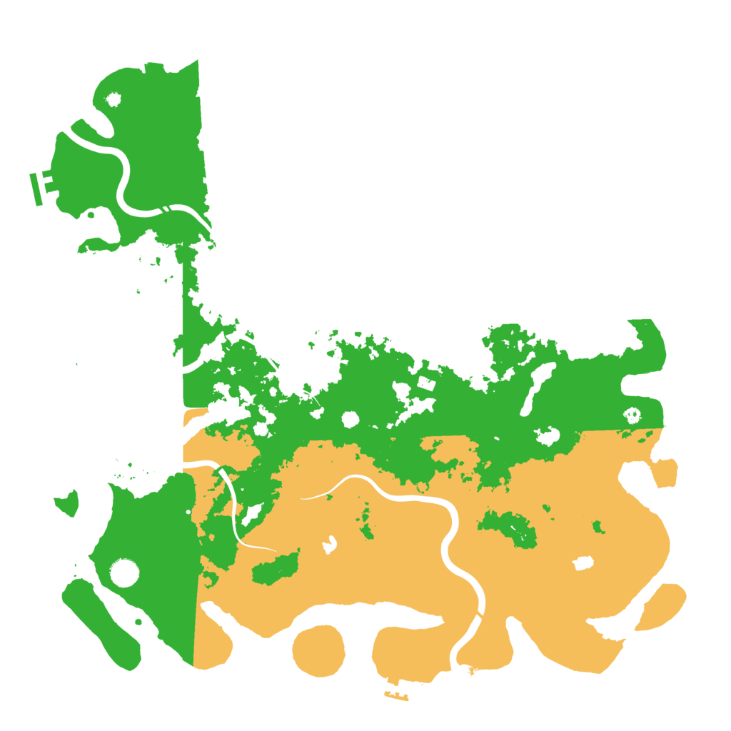 Biome Rust Map: Procedural Map, Size: 4500, Seed: 28323243