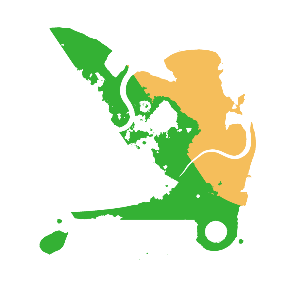 Biome Rust Map: Procedural Map, Size: 2500, Seed: 746456
