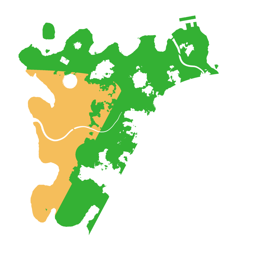 Biome Rust Map: Procedural Map, Size: 3200, Seed: 1236547