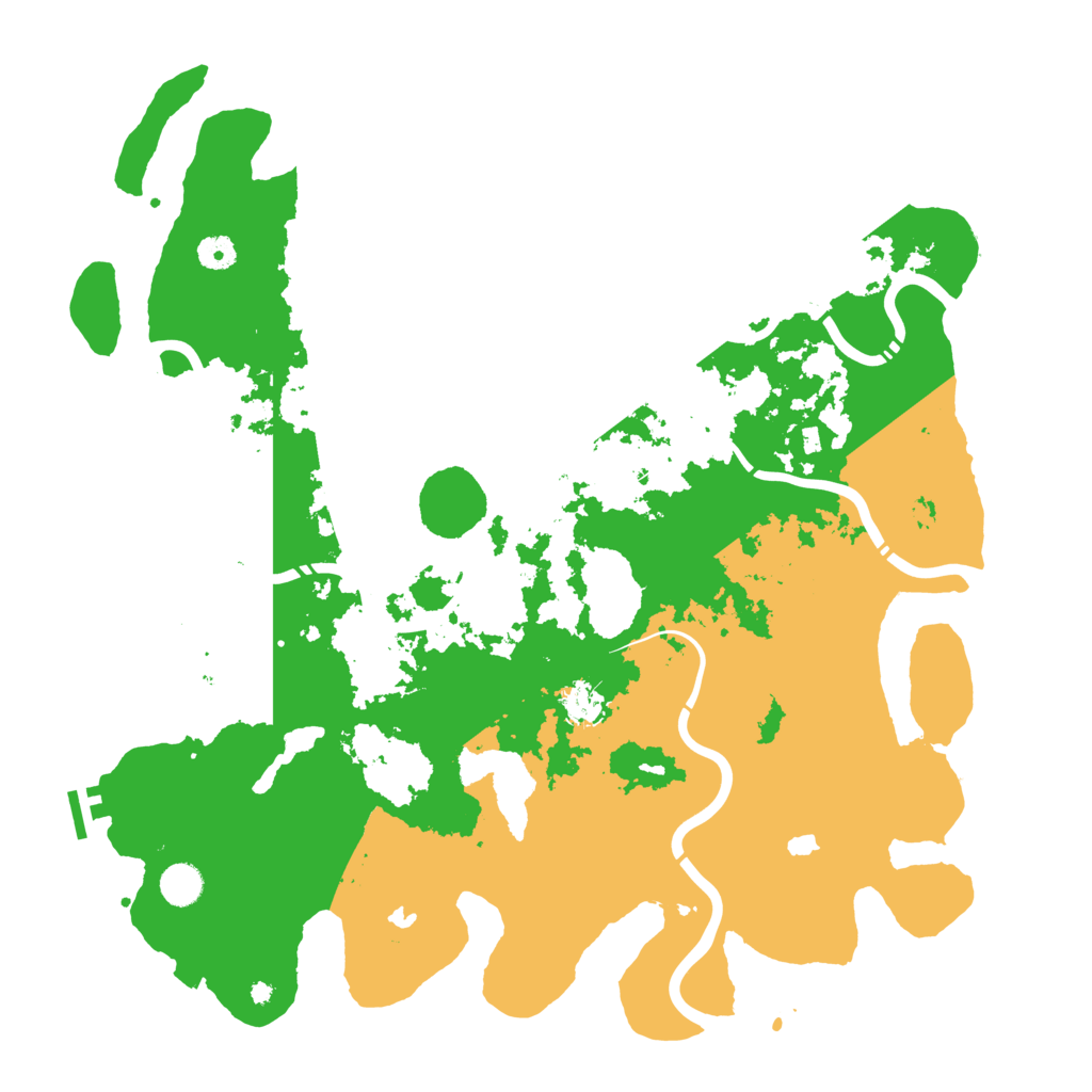 Biome Rust Map: Procedural Map, Size: 4500, Seed: 258741146