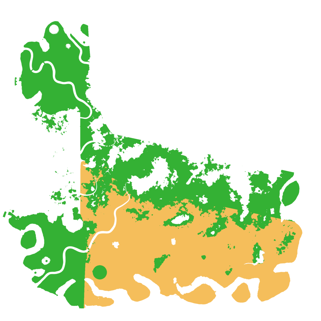 Biome Rust Map: Procedural Map, Size: 6000, Seed: 314123