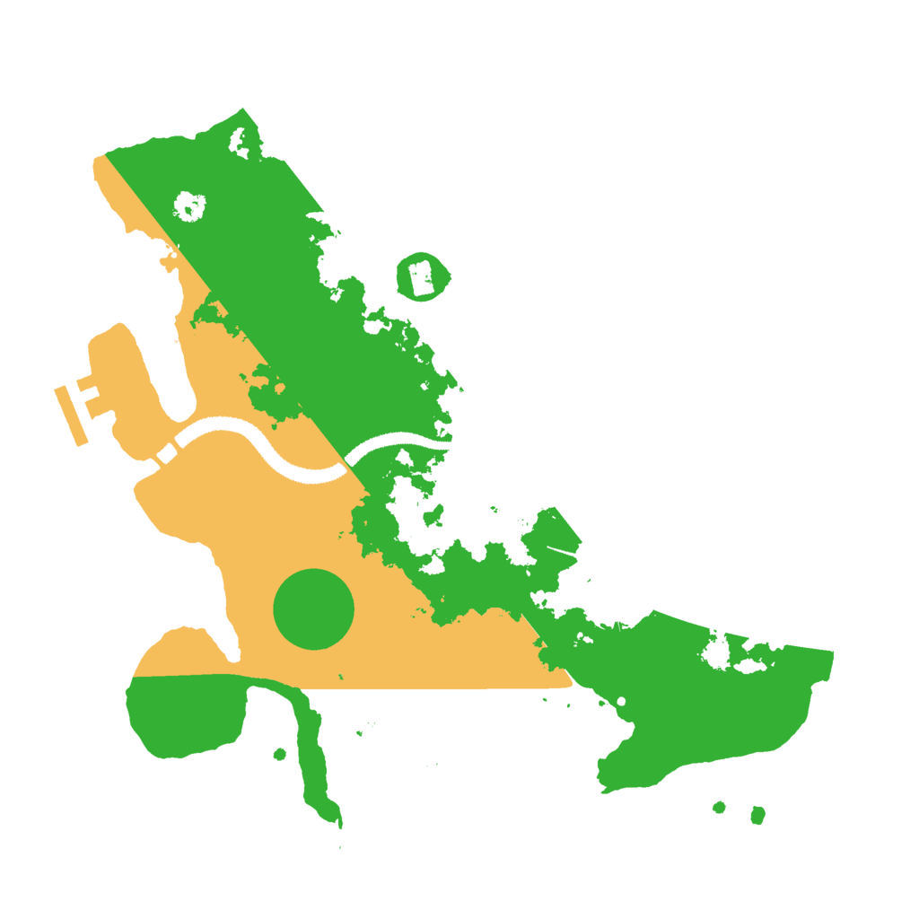 Biome Rust Map: Procedural Map, Size: 3000, Seed: 874638