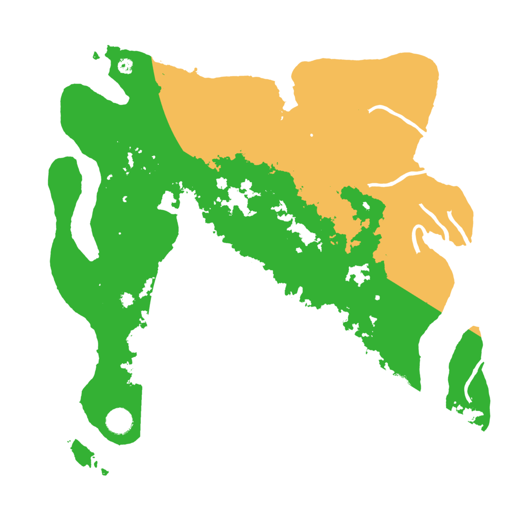 Biome Rust Map: Procedural Map, Size: 3500, Seed: 1022