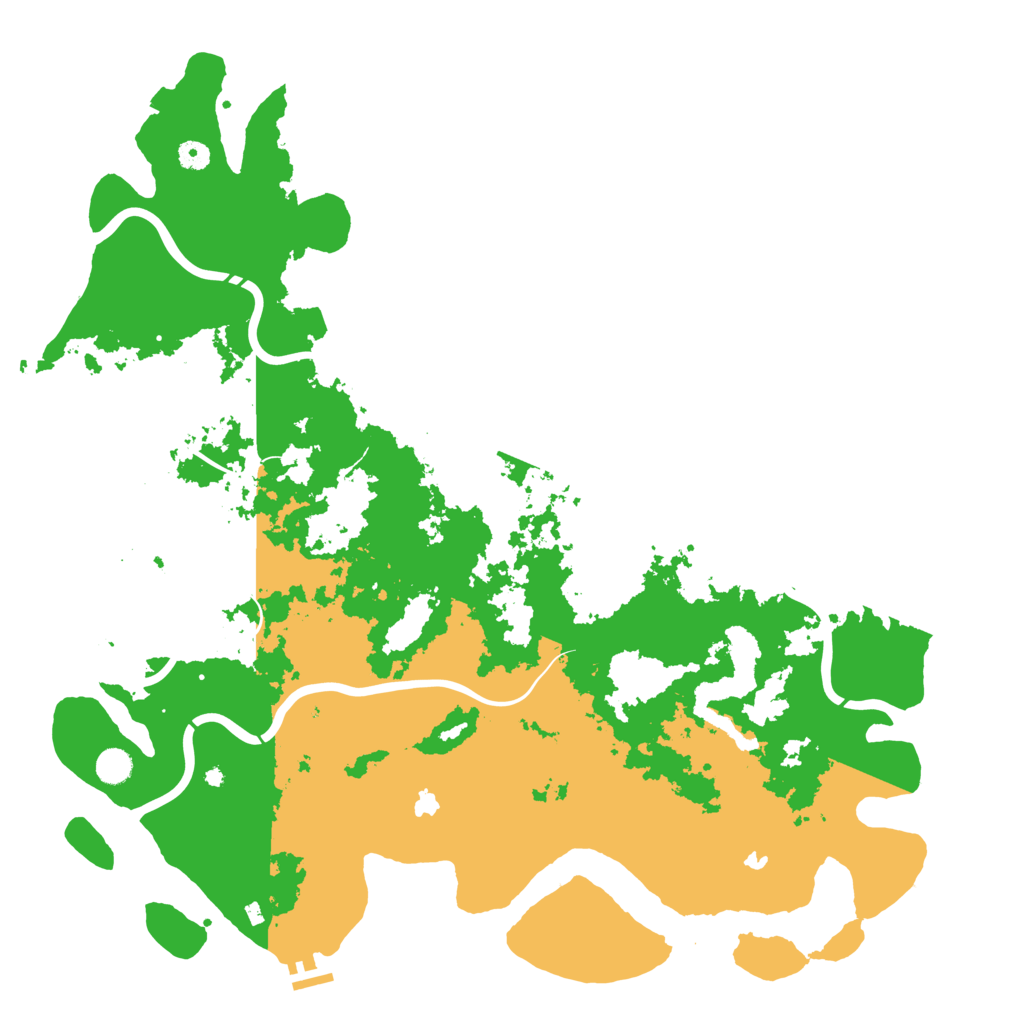 Biome Rust Map: Procedural Map, Size: 5000, Seed: 105500