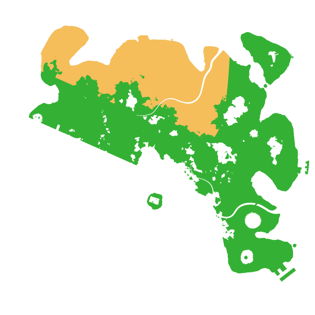 Biome Rust Map: Procedural Map, Size: 3500, Seed: 5341010