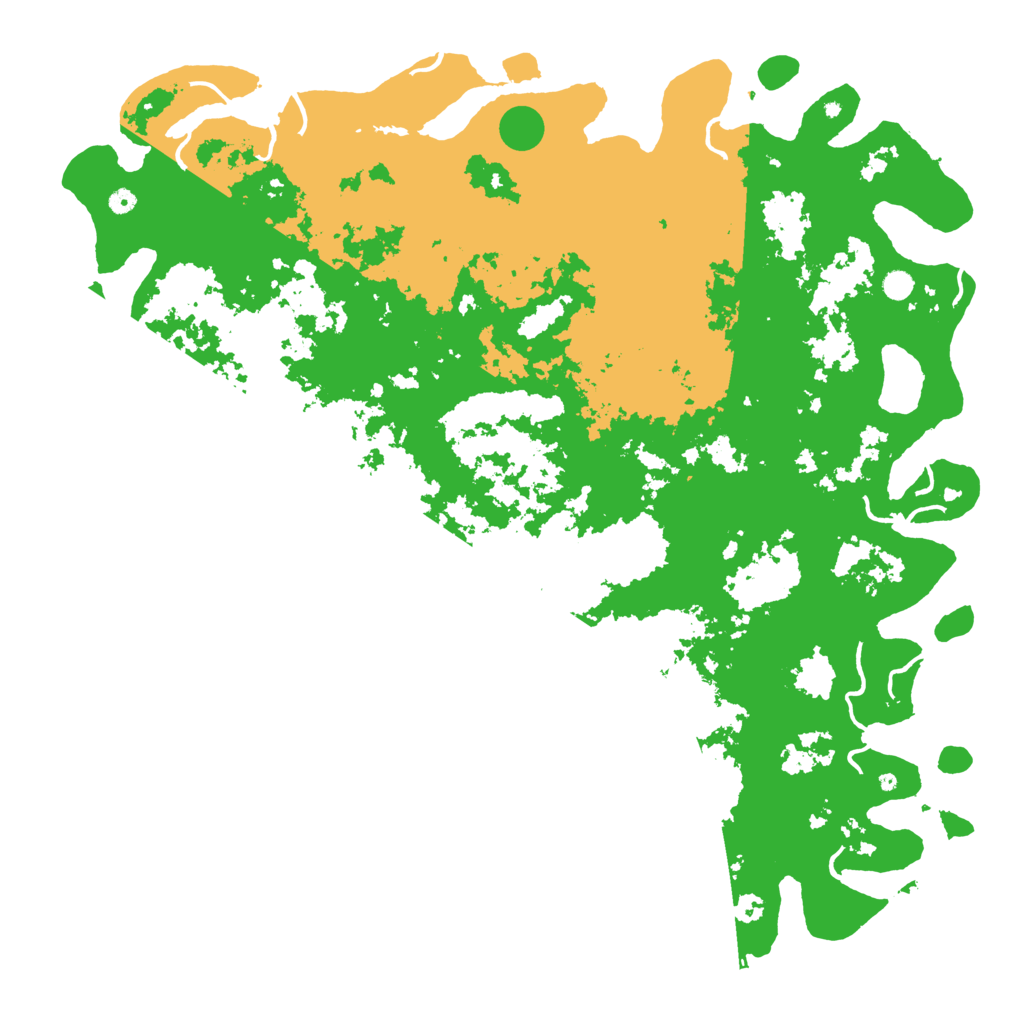 Biome Rust Map: Procedural Map, Size: 6000, Seed: 8812522