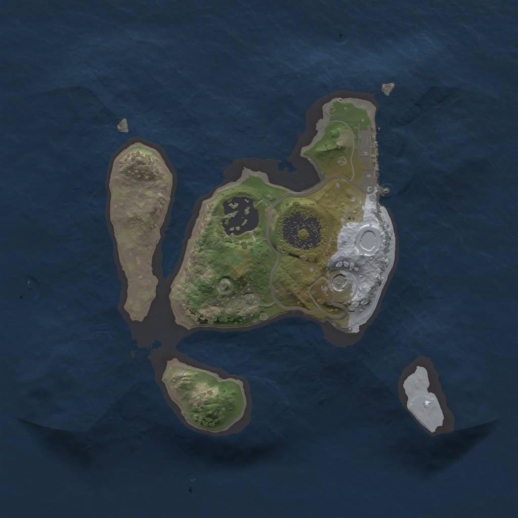 Rust Map: Procedural Map, Size: 2000, Seed: 88189, 6 Monuments