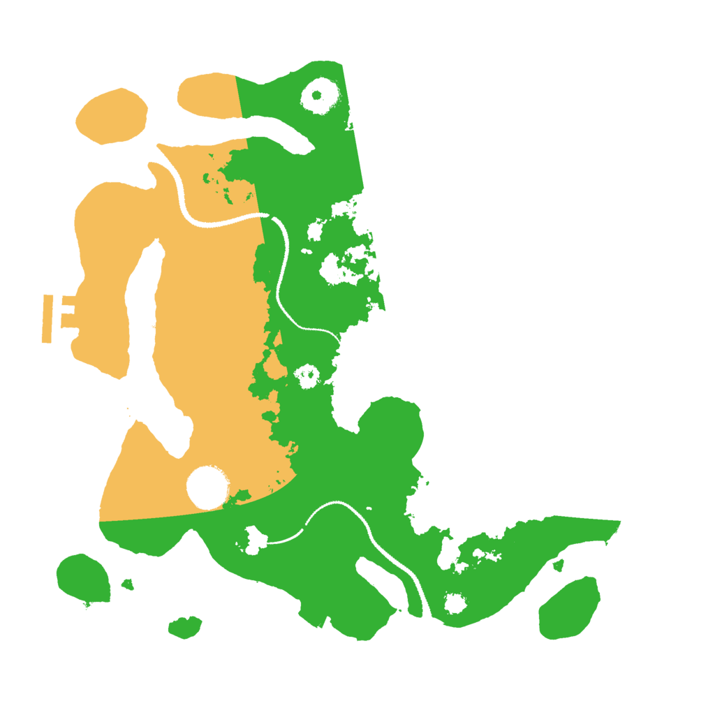 Biome Rust Map: Procedural Map, Size: 3000, Seed: 66833