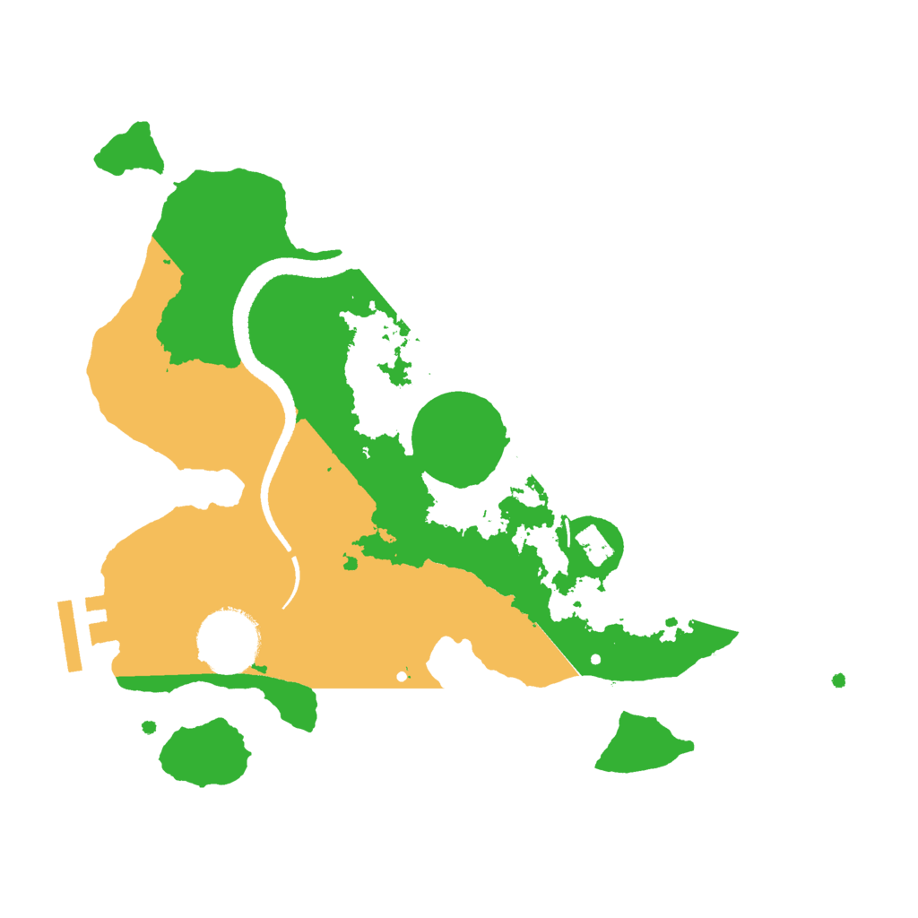 Biome Rust Map: Procedural Map, Size: 2600, Seed: 1234567890