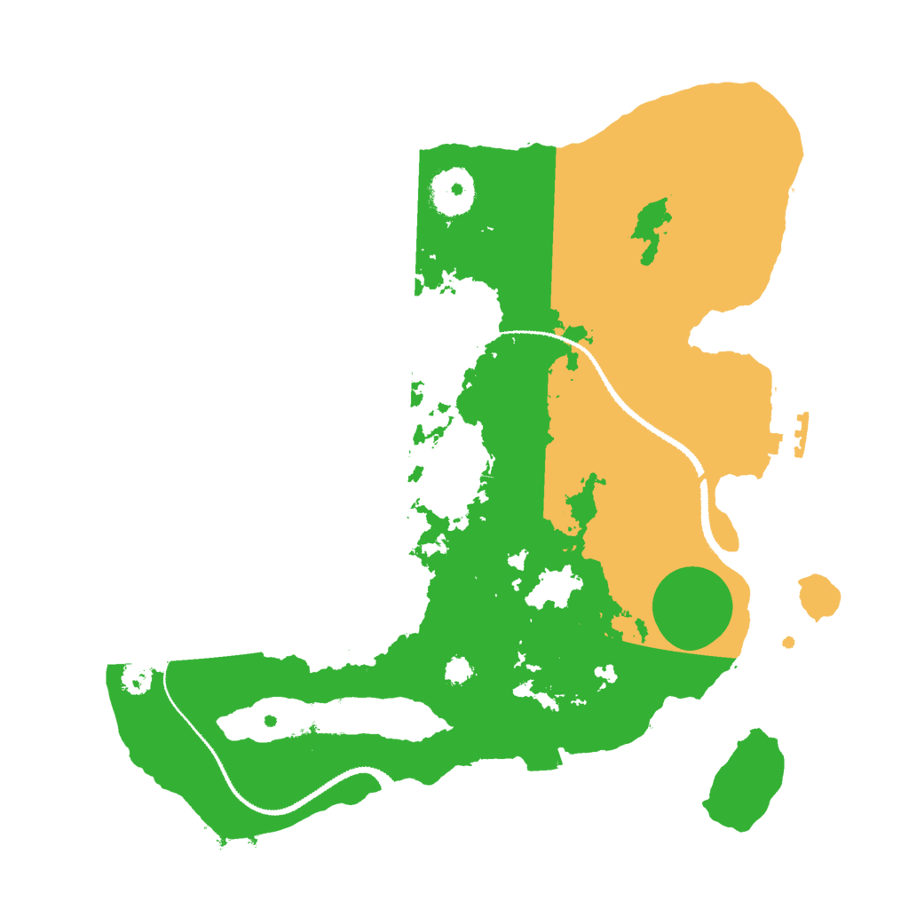Biome Rust Map: Procedural Map, Size: 3000, Seed: 157649004